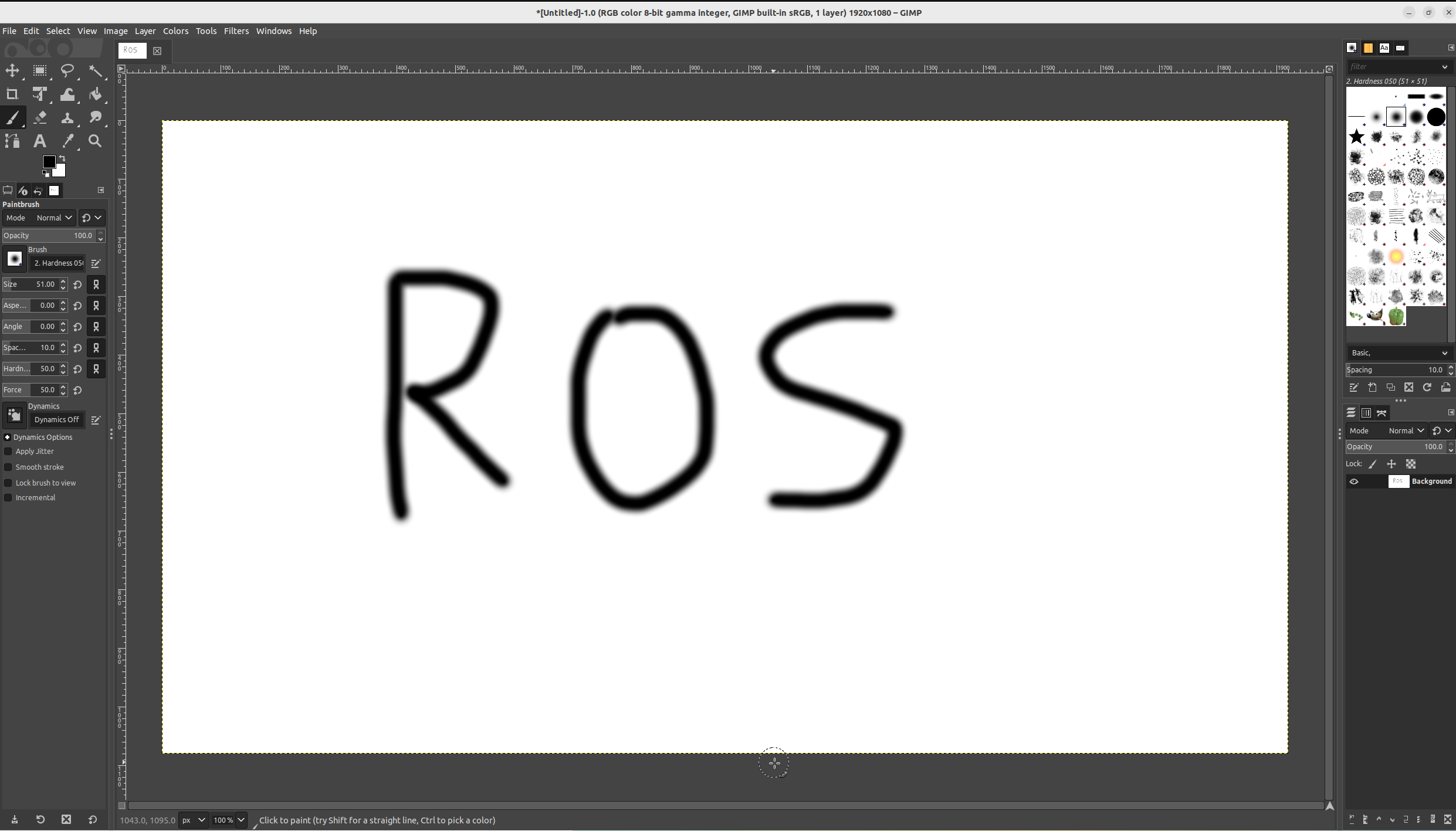 ROS map.